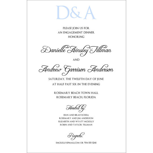 Our Initial Invitations